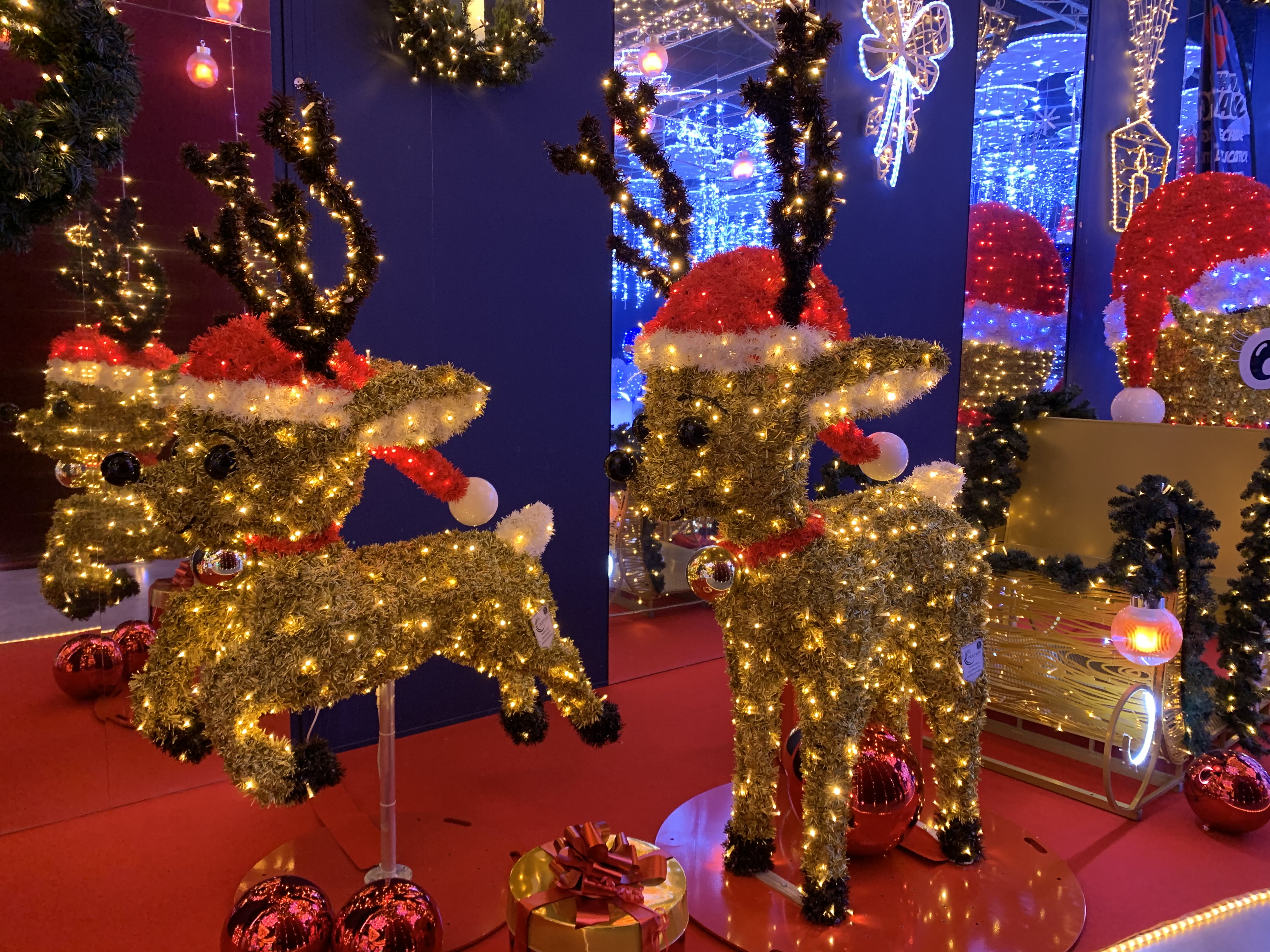 Decoration de Noel lumineuse exterieure en Bretagne